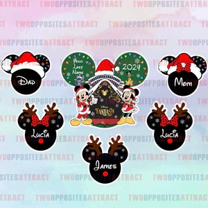 BUNDLE Magnet Christmas Ship, Santa Hat Magnet, Christmas Magnet, Mickey Christmas Magnet, Disney Cruise Magnet, Door Magnet, Sailing Gift