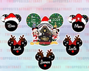 BUNDLE Magnet Christmas Ship, Santa Hat Magnet, Christmas Magnet, Mickey Christmas Magnet, Disney Cruise Magnet, Door Magnet, Sailing Gift