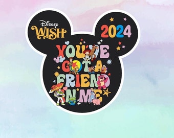 You've got a friend in me Magnet, Friendship Magnet, Toy Story Magnet,  DCL Magnet, Door Magnet, Gift, Valentine, love, BFF Magnet