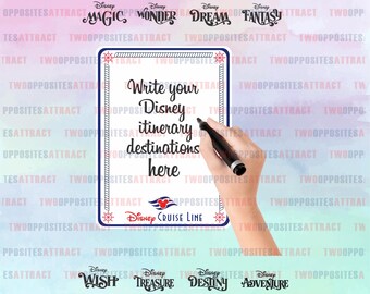 Dry Erase Board Magnet, Disney Cruise Line Board Magnet, Whiteboard Magnet, Blank Writing Note Sheet, DCL logo Door Magnet, Sailing Gift