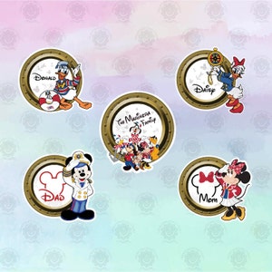 Porthole Disney Cruise Character Magnets, Disney Cruise Door Magnet, Mickey Sailor Magnet, Minnie, Donald, DCL Door Magnets, Sailing Gift