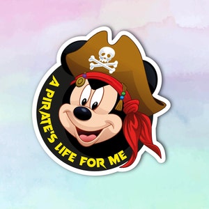 Pirate Night, Mickey & Minnie Pirates, Pirate Deck Party, A Pirate life for me, Ahoy Matey, Disney Cruise Door Magnet, Disney Cruise Magnet