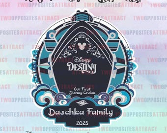 Disney Adventure Maiden Voyage Family Magnet - Personalized Family