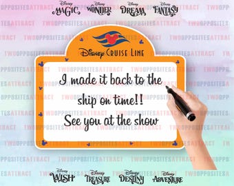 Dry Erase Board Magnet, Disney Cruise Line Board Magnet, Whiteboard Magnet, Blank Writing Note Sheet, DCL logo Door Magnet, Sailing Gift
