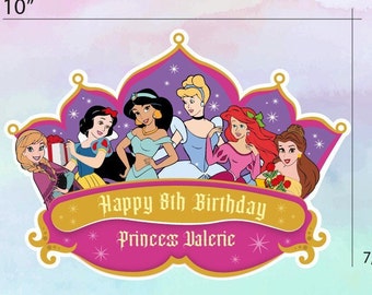 Personalized Princess Birthday Magnet, Cruise Door Decoration