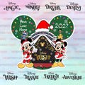 Personalized Christmas Cruise Ship Magnet: Mickey Inspired Door Decor Navidad Santa
