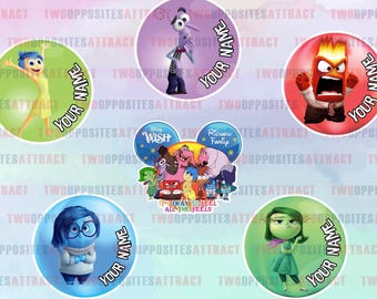 Inside Out Pixar Day At Sea, Disney Cruise Line Door Magnet, Joy Sadness Anger Fear Disgust Magnet, Pixar, Inside Out Emotions, Sailing Gift