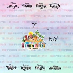 Summer Cruise Magnet, Disney Cruise Door Magnet, Disney Cruise Magnet, Personalized Door Magnet, Summer 2025 Magnet, Summer Vibes 2025, Gift Medium 7”