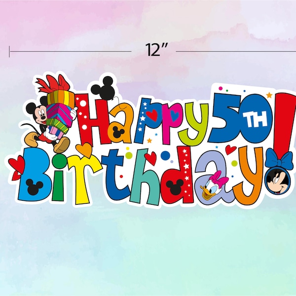 Mickey Birthday Magnet, Disney Cruise Door Magnet, Happy Birthday Magnet, Disney Cruise Magnet, Car Parade, Celebration Magnet, Door Decor