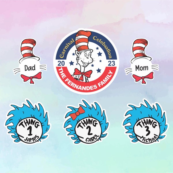 The Fun Ship, Carnival Magnets, The Cat in the Hat Magnets, Dr Seuss at Sea Magnets, Thing 1 & Thing 2 Magnets, Cruise Door Magnet, Carnival