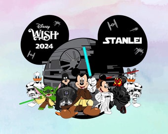 Mickey Head May the 4th be with you Magnet, Disney Characters Star Wars, StarWars Magnet, Star Wars Day, Disney Cruise Door Magnet, Jedi