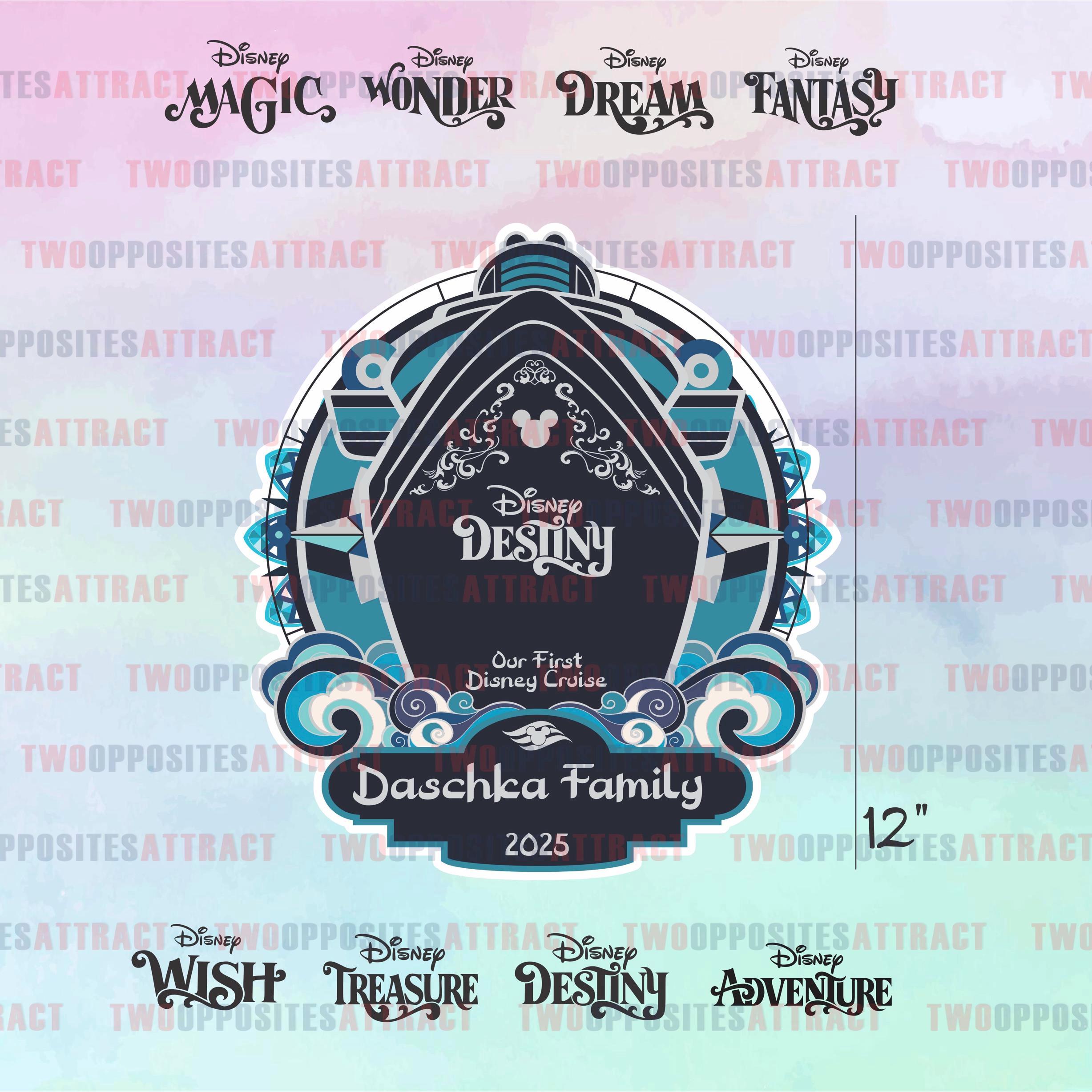 Disney Destiny Maiden Voyage Magnet, Disney Cruise Ship Door