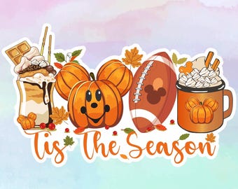 Thanksgiving Cruise Magnet: Mickey Snacks, Football, Pumpkins