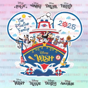Disney Sailor Cruise Ship Magnet, DCL Disney Cruise Door Magnet, Personalized Door Magnet, Mickey & Minnie Crew Magnet,  Ship Mickey Minnie