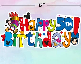 Mickey Mouse Birthday Magnet, Disney Cruise Door Decoration