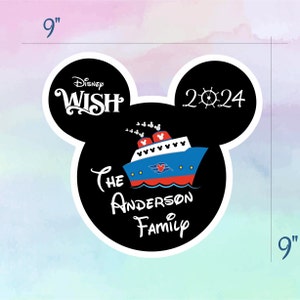 Classic Disney Cruise Door Magnet, Disney Cruise Magnet, Disney Wish ...