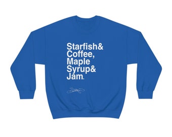 Starfish and Coffee Adult Crewneck Sweatshirt