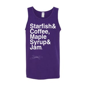 Starfish & Coffee Tank Top – offizielles Susannah Melvoin Merchandise – Unisex Tank Top aus 100% Baumwolle – musikinspiriertes grafisches Kleidungsstück