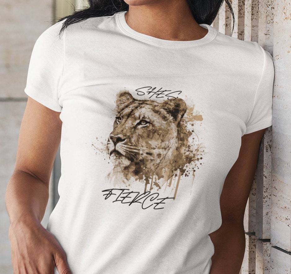 Lioness Tshirt for women. Gift for her. Strong woman T-shirt gathering for Birthday gift for her for Christmas