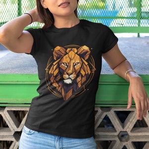 Lioness T-shirt Women&#39;s Lioness gift for her. Fierce lioness tee Regal lioness graphic tshirt Queen of the Jungle apparel, Female Lion tee