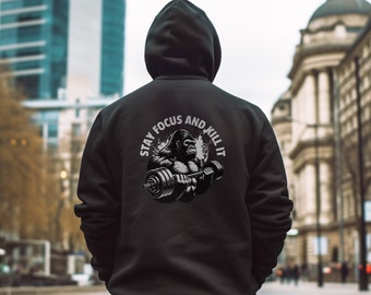 Muscle gym hoodie Strength training Gym Hoodie - Comfortable and Stylish Activewear for Weightlifters workout apparel Gym lovers pullover