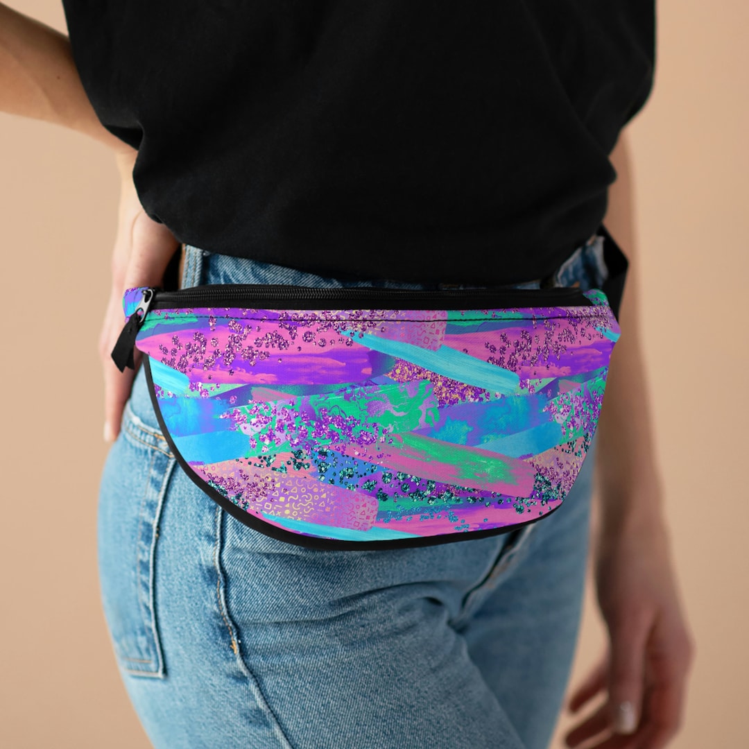 Fanny Pack 90s Pattern Cross Body Bags Retro Fanny Pack Etsy