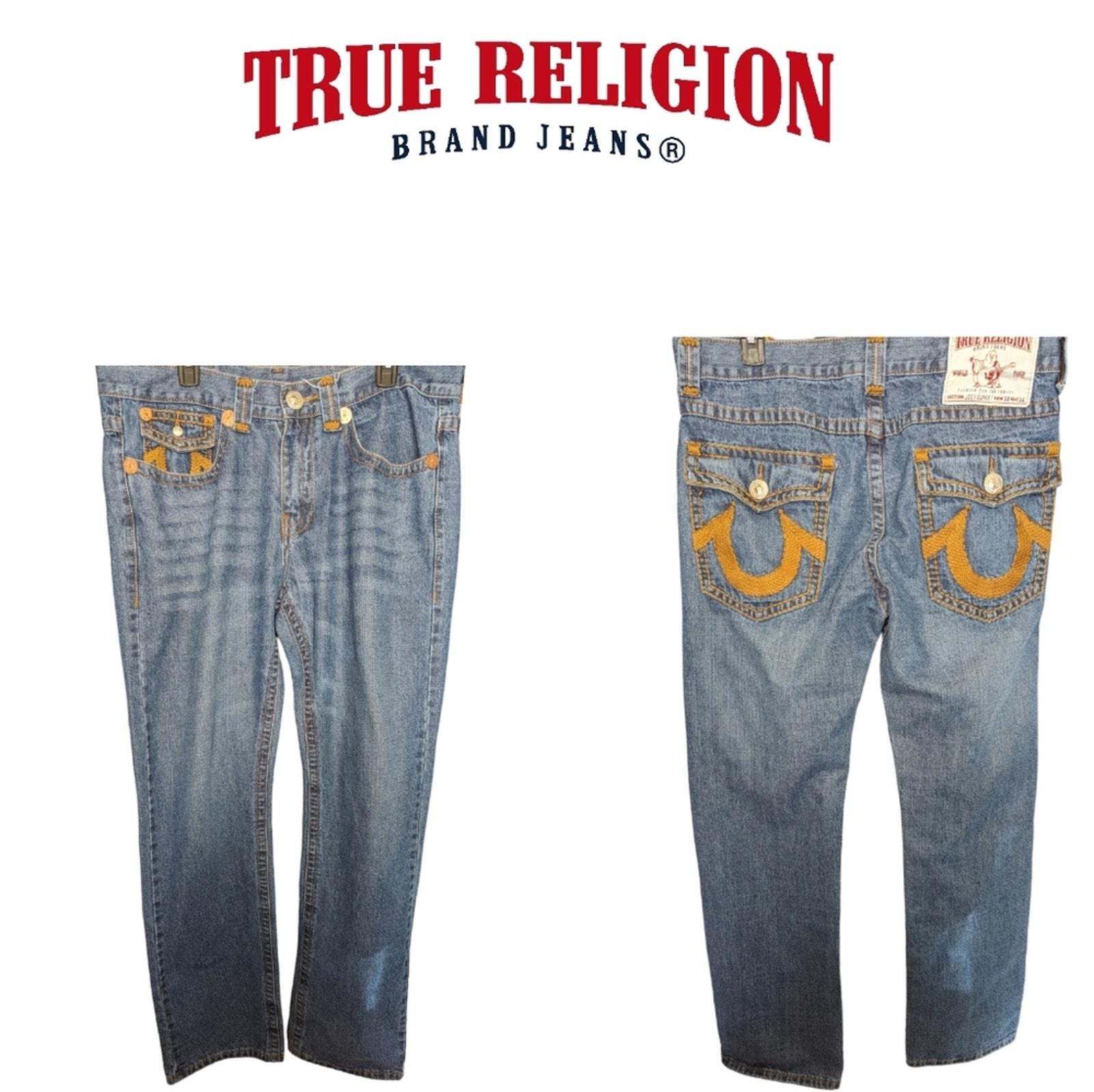 TRUE RELIGION JOEY BIG 30x33 ライトブルー 美品 TRUE RELIGION JOEY BIG 30x33 ライトブルー 美品 - メルカリ
