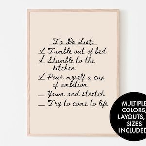9 to 5 by Dolly Parton Song Lyric - To Do List Art Print - Minimal Modern Digital Download Printable - Portrait, Landscape, and Square