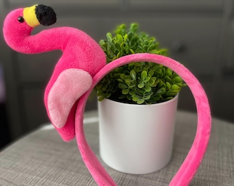 Flamingo Headband For Parties & Cosplay | Cute Animal Hair  display picture 2