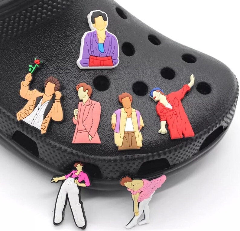 Quirky Trending Harry Styles Croc Charm Jibbitz Design Etsy UK
