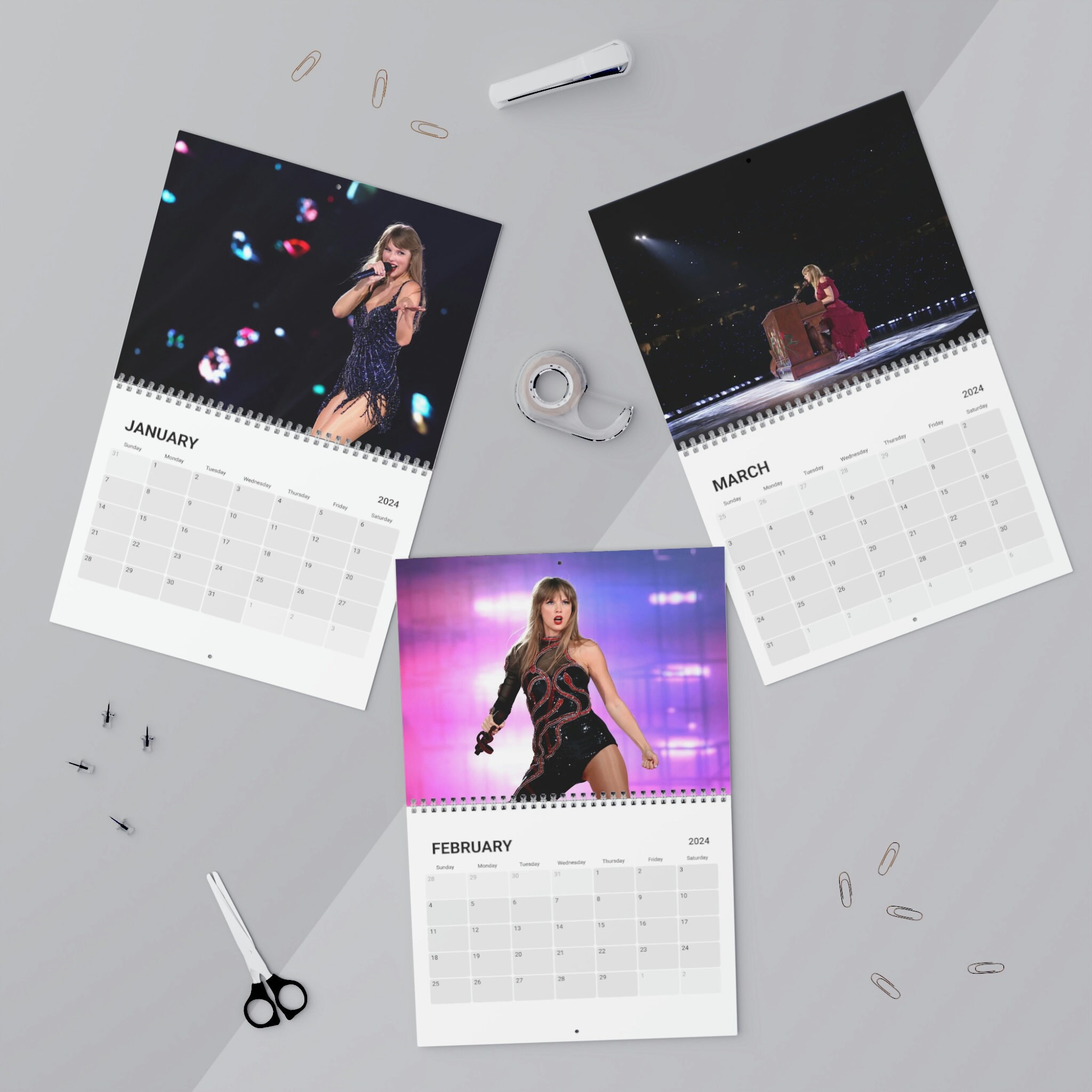 Taylor Swift Eras Tour Calendar 2024 Etsy Israel