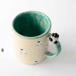 Little Sheep Mugs with Sheep Thumbrests | Handmade Pottery | Handmade Ceramics | Handmade Mugs