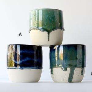 Drippy Glaze Cups | Handmade Pottery | Handmade Ceramics