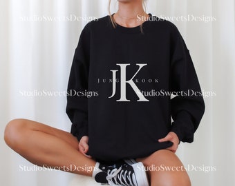 Jungkook JK Sweatshirt | Jungkook Sweater | Jungkook Shirt | Y2K Style Sweatshirt | JK Shirt | BTS Shirt | Jungkook Gift