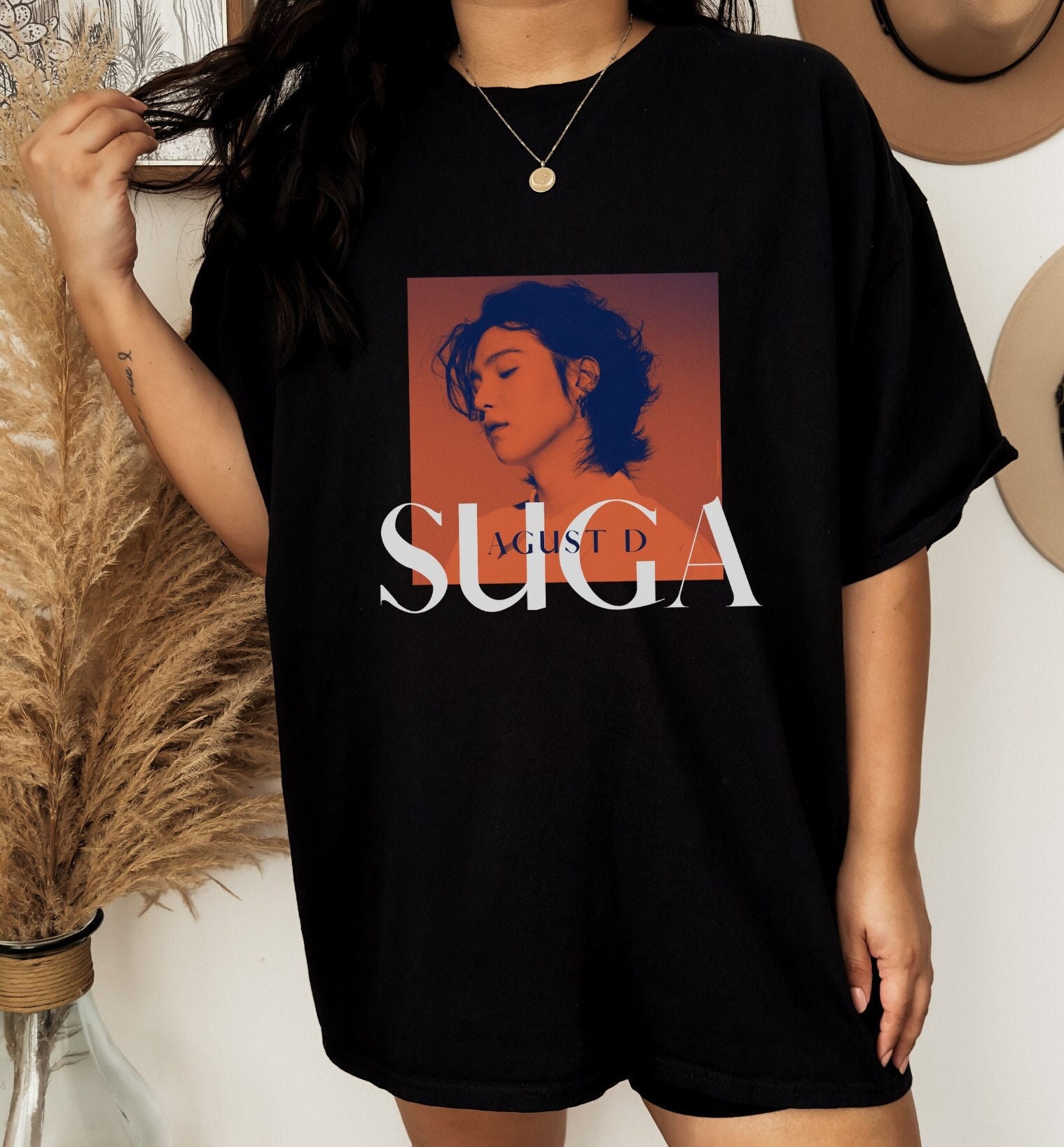 防弾少年団 BTS SUGA着用 柄シャツ Amazon | [TransitTrade] 長袖 シャツ チェック柄 チェック 薄手