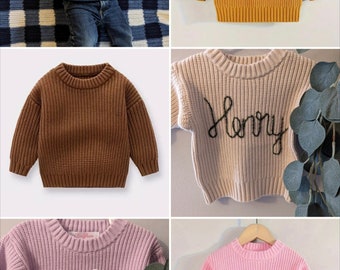 Custom Name Baby/ Toddler Sweater