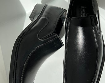 blue dress for baby girl Comfortable Men's Slip-On Dress Shoe | Obsidian Black Leather