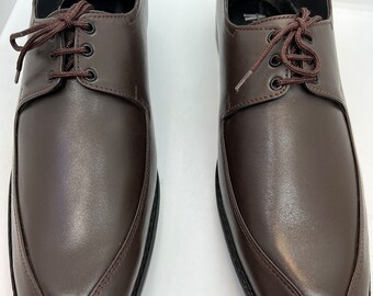 Scarpe derby da uomo in pelle anilina marrone