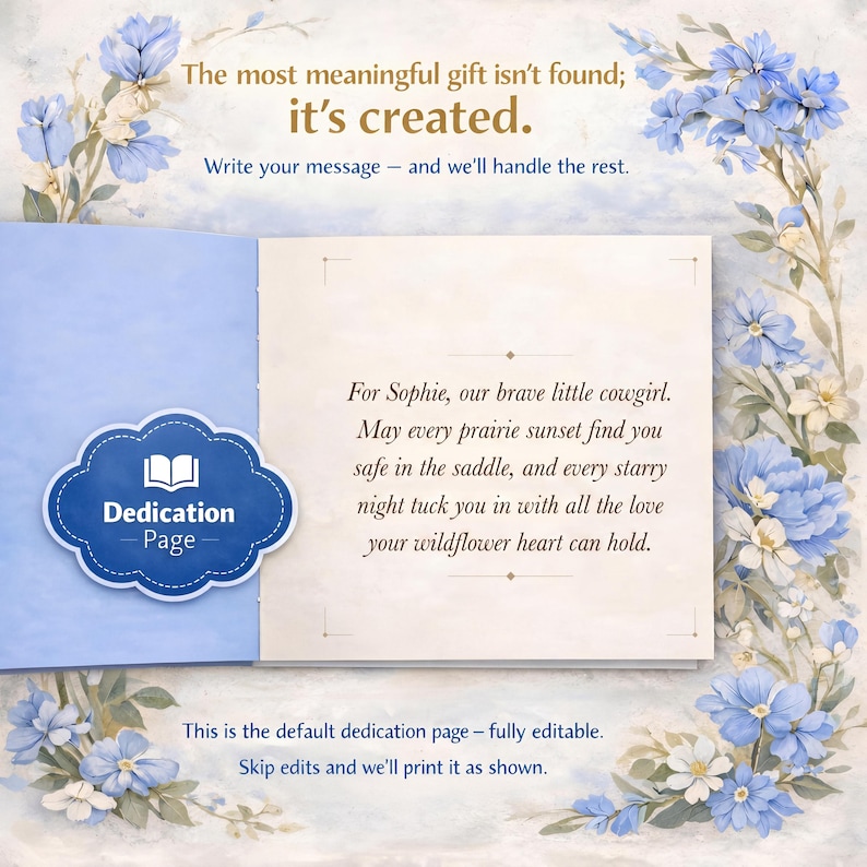 Personalized Cowgirl Bedtime Story Book, Custom Personalized Cowgirl Bedtime Story Gift, Personalized Kids Story, Gift for Kids image 9
