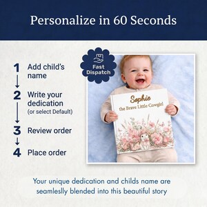 Personalized Cowgirl Bedtime Story Book, Custom Personalized Cowgirl Bedtime Story Gift, Personalized Kids Story, Gift for Kids image 10