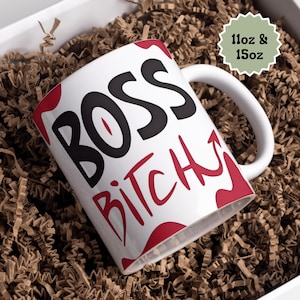 Boss B*tch Mug, Fizzarolli Oh Deer Coffee Mug Cups, Hotel Hazbin Mug