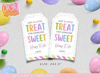 Easter Tag, Printable Easter Tag, Happy Easter Tag, Easter Treats Tag, Printable Easter Card, Easter Gift Tag, Easter Favor Tag