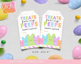 Easter Tag, Printable Easter Tag, Happy Easter Tag, Easter Treats Tag, Easter Egg Tag, Easter Gift Tag, Easter Favor Tag, Easter Printables