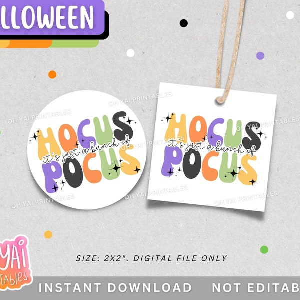 Halloween Tag, Halloween Cookie Tag, Printable Halloween Tag, Halloween Gift Tag, Halloween Favor Tag, Happy Halloween Tag