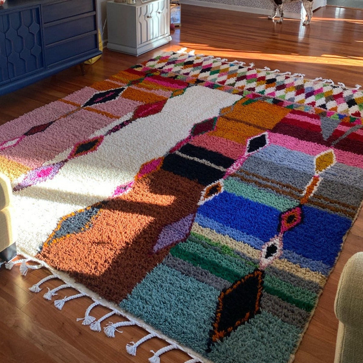 Boujaad Moroccan Rug, Etsy