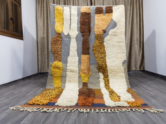 Fantastic Multicolored Rug, Beni Ourain Rug - Custom Fabulous Boujaad Rug -  Handmade Rug - Moroccan Berber Rug, Traditional Moroccan Carpet