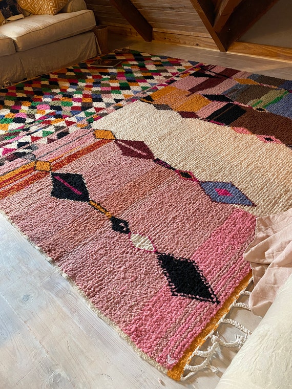 Custom Moroccan Rug - Sheep Wool Rug - Handwoven Rug - Living Room Rug - Area Rug - Berber Rug - Moroccan Handmade Rug - Bohemian Rug