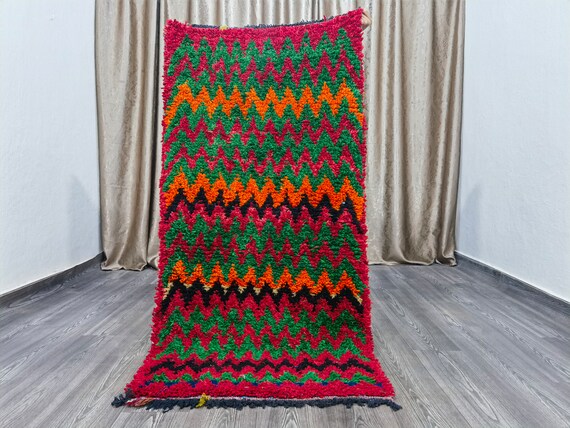 2.7x5.4 ft , Runner rug Moroccan , vintage Moroccan rug , Runner for stairs , runner for kitchen , hallway runner , Berber rug