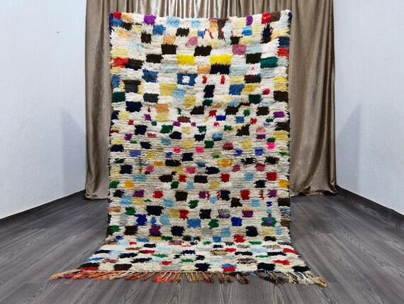 Unique Moroccan Rug - Handmade Runner Rug - Tribal Runner Rug - Shag Berber Rug - Living Room Rug - Unique Floor Rug - Azilal Area Rug