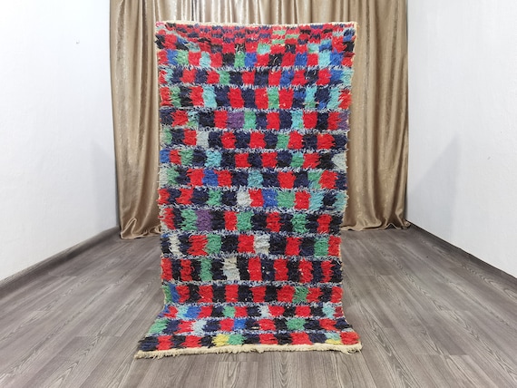 Bohemian Rug For Living Room , Area Rug Colorful, Azilal Rug For Entryway , Boho Rug For Bedroom, Bathroom Rug Unique , Rug Runner Aesthetic